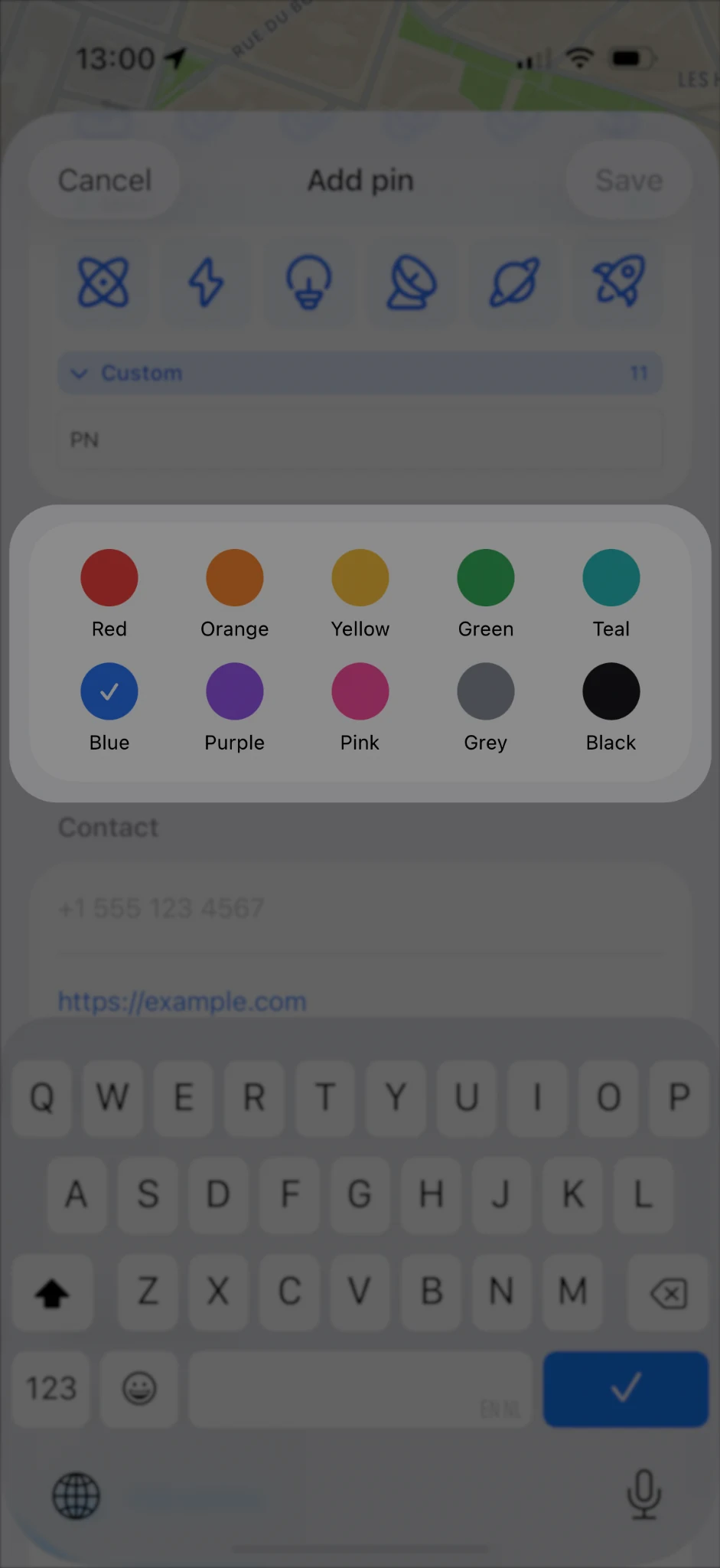 Color categories provide a second, library-wide way to organize pins.