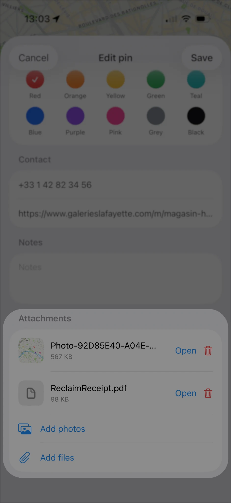 Keep photos and files with the place they belong to.